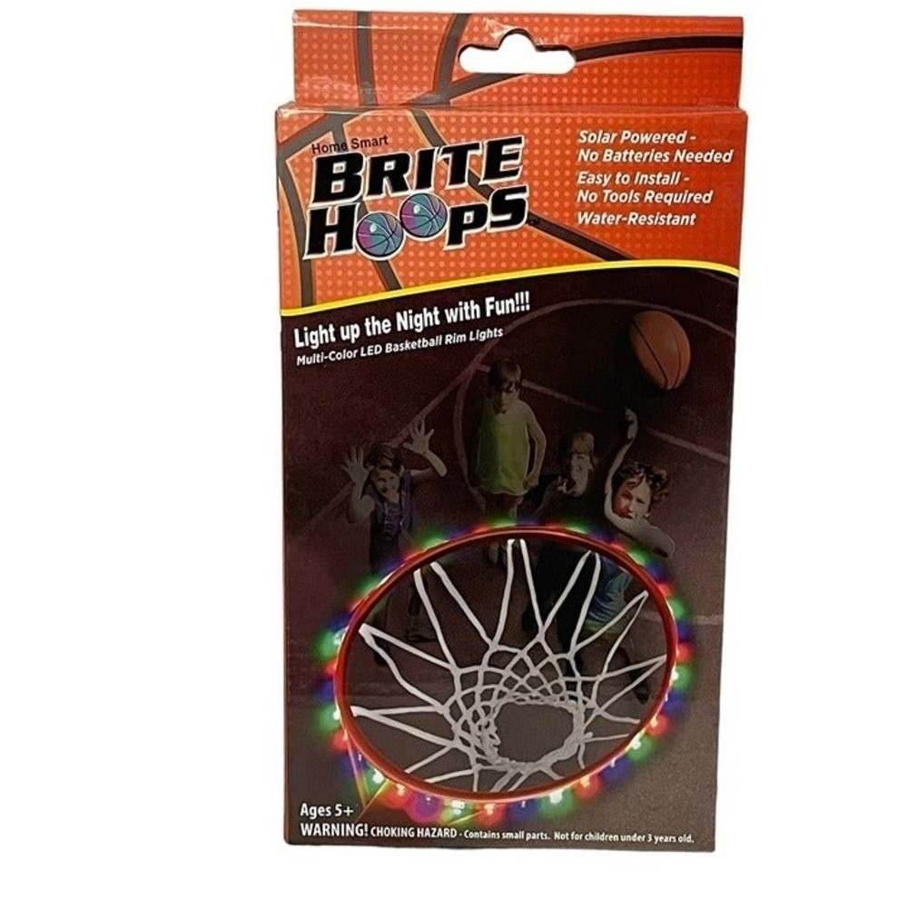 Home Smart Brite Hoops Basketball Rim Lights Kids Multi-Color Solar Led Brho